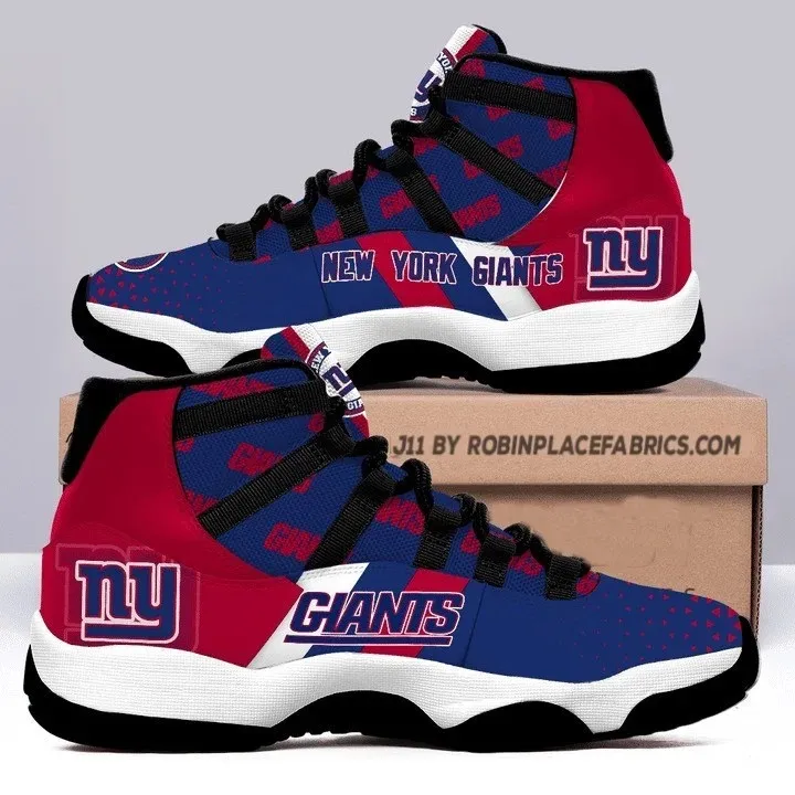 New York Giants Air Jordan 11 Sneakers For Men Women