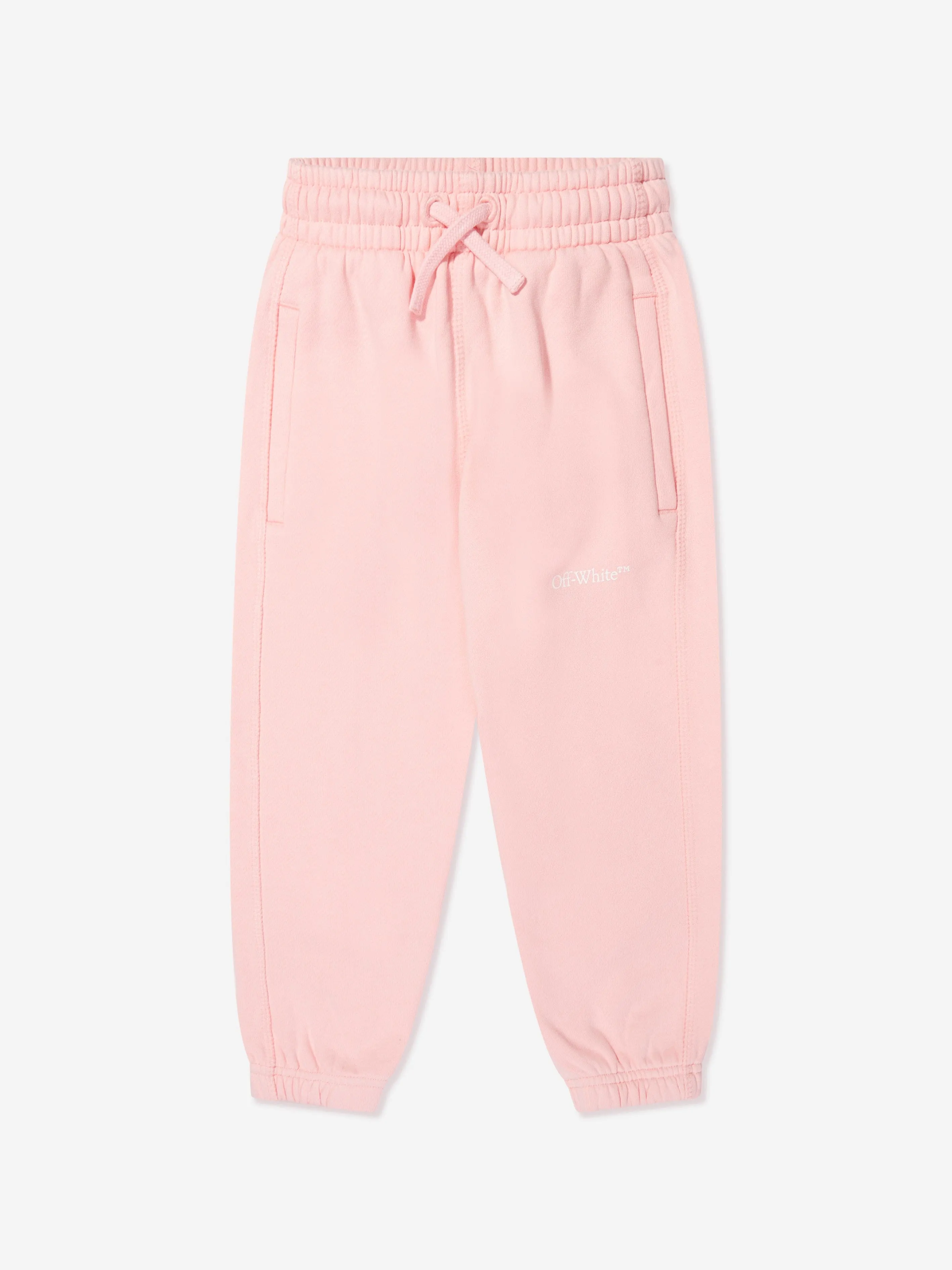 Off-White Girls Bookish Diag Joggers in Pink