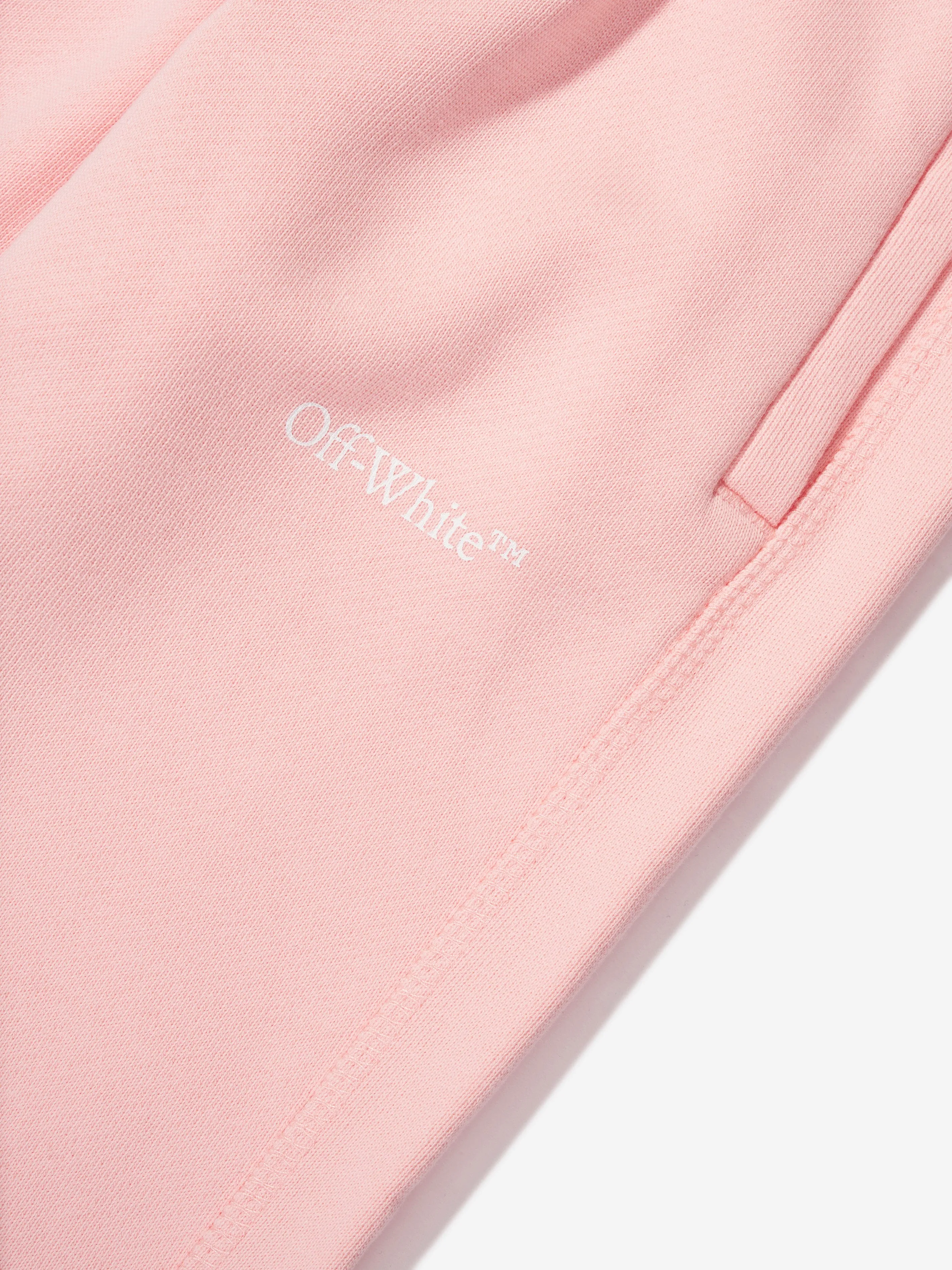 Off-White Girls Bookish Diag Joggers in Pink