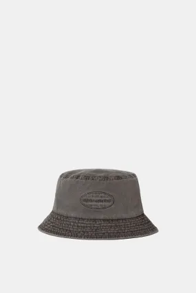 OVERDYED E/T LOGO BUCKET HAT