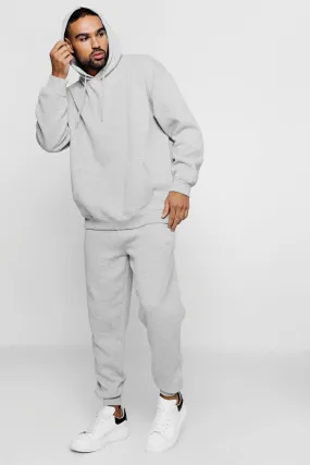 Oversized Loose Fit Hooded Fleece Tracksuit | boohooMAN UK