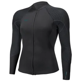 O'Neill Blueprint 2/1.5mm Womens Front Zip Wetsuit Jacket 2022 - Black