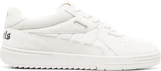 Palm Angels Palm University leather sneakers White