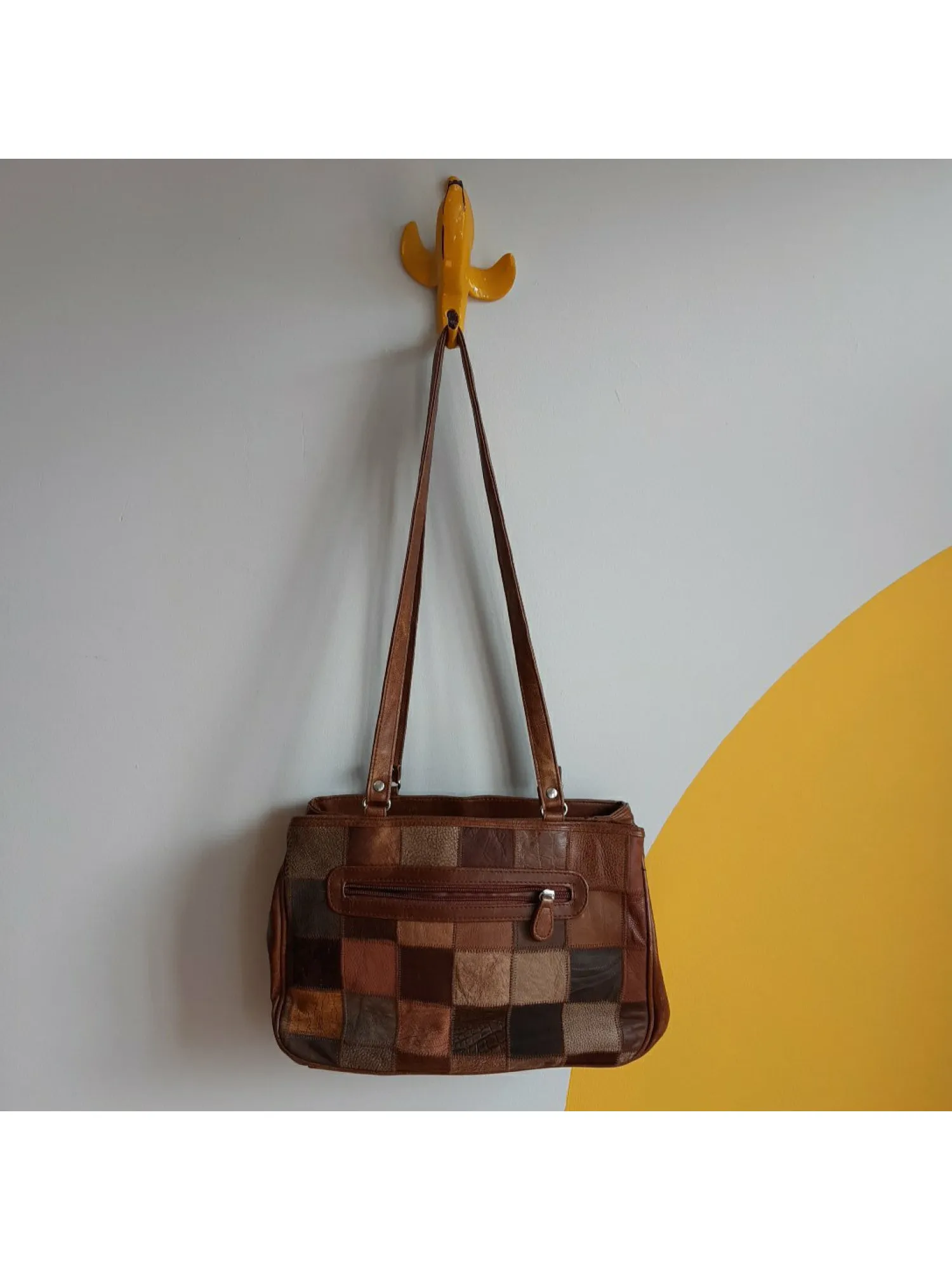 Patchwork, vintage, leather bag