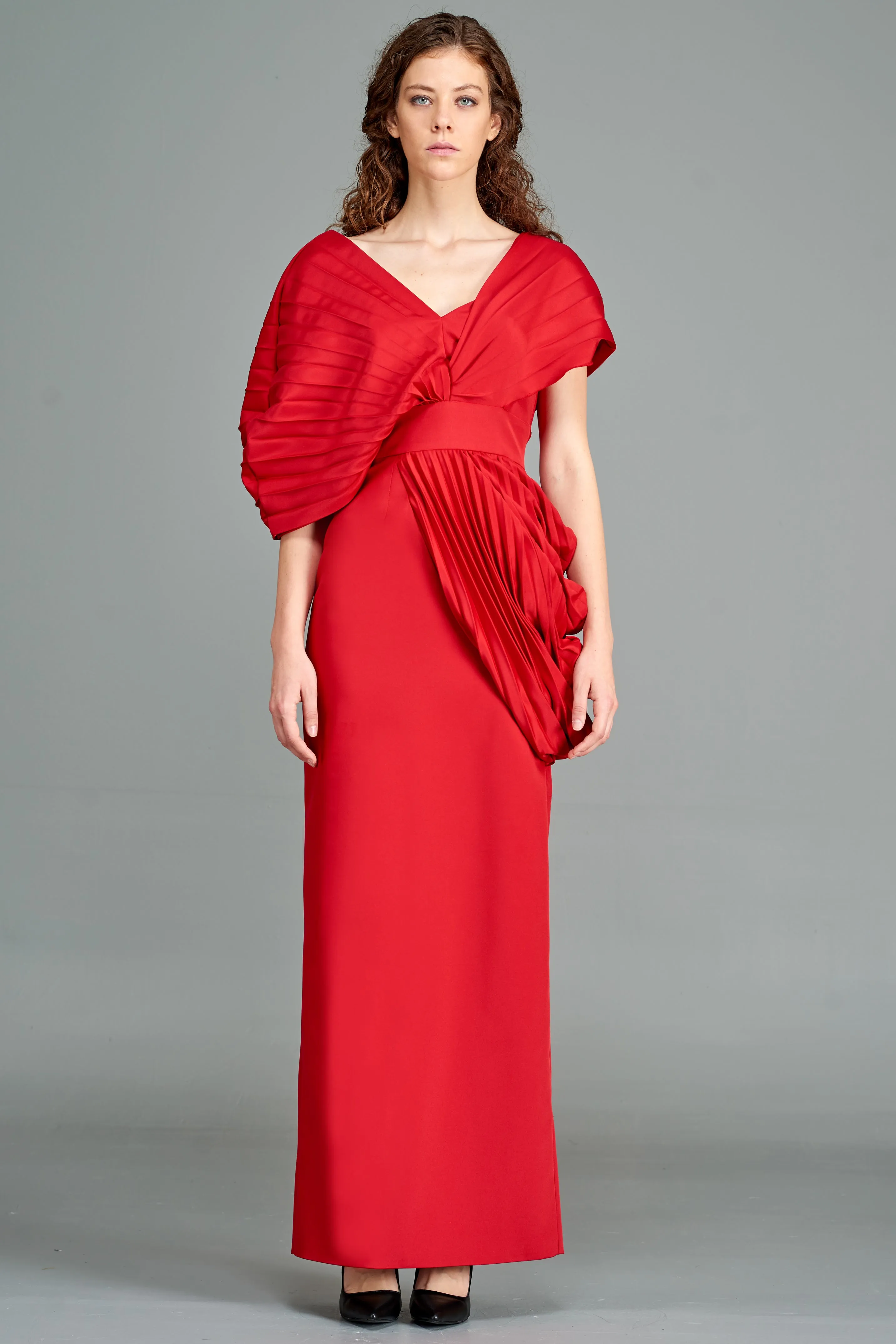 Pleated Long Dress