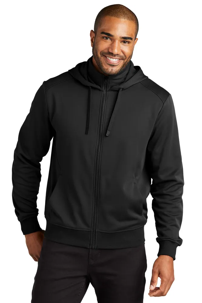 Port Authority F814 Smooth Fleece Hooded Jacket