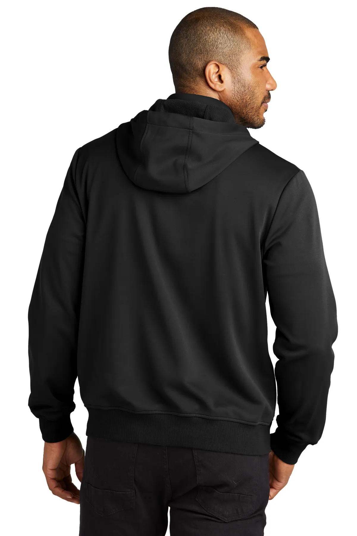 Port Authority F814 Smooth Fleece Hooded Jacket