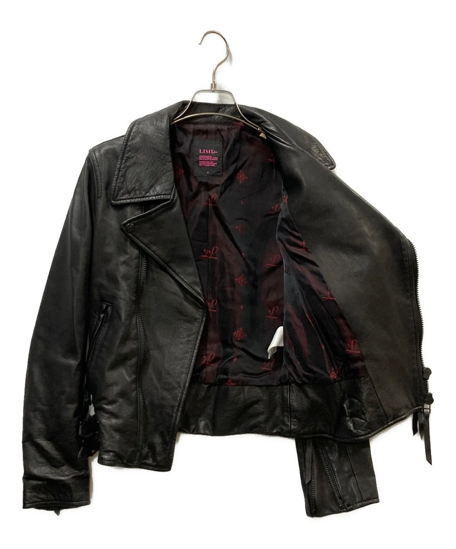 [Pre-owned] LIMI feu Cow Leather Double Riders Jacket LK-J26-700