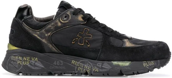 Premiata Mase distressed-effect sneakers Black