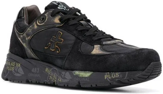 Premiata Mase distressed-effect sneakers Black