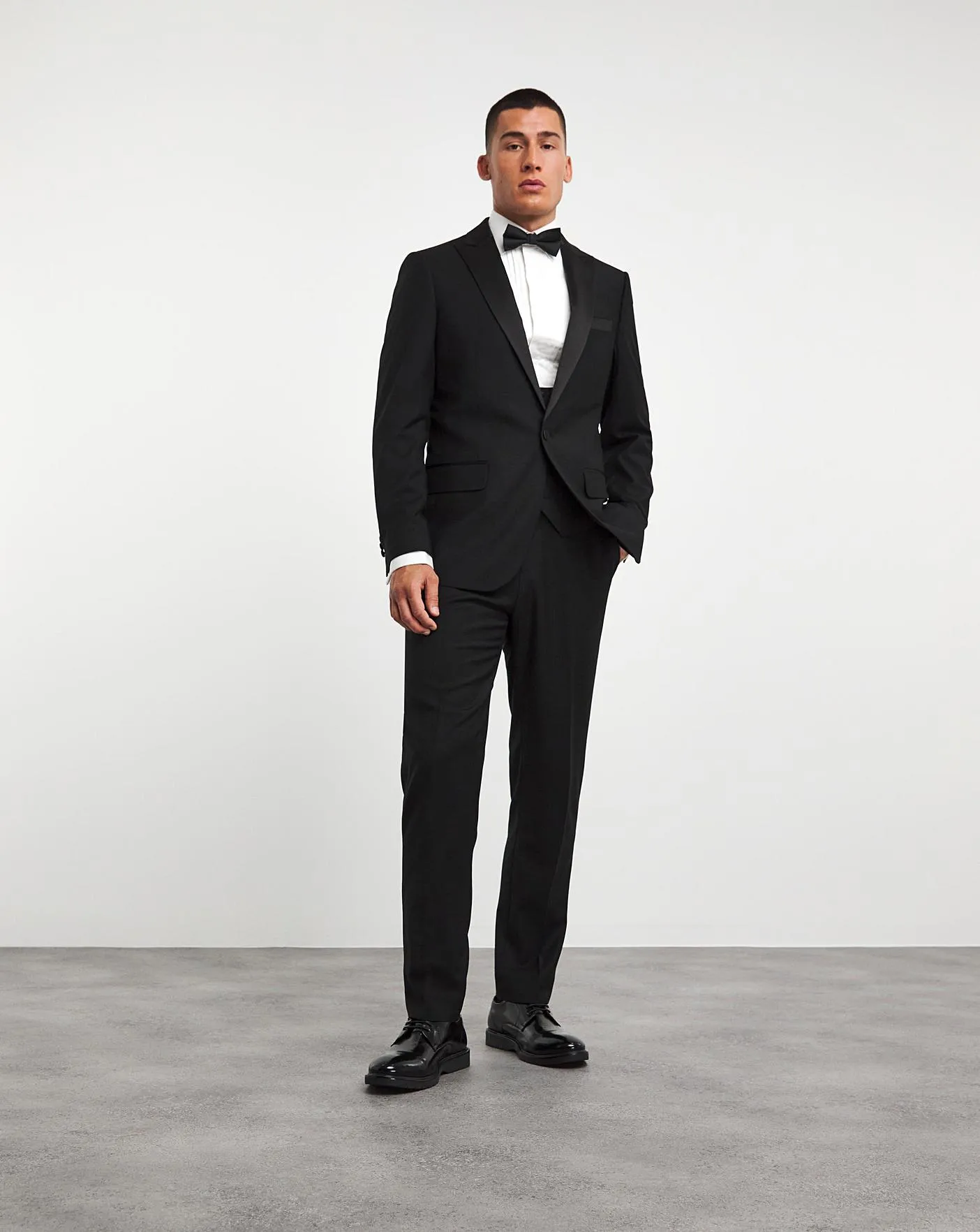 Premium Textured Tuxedo Jacket