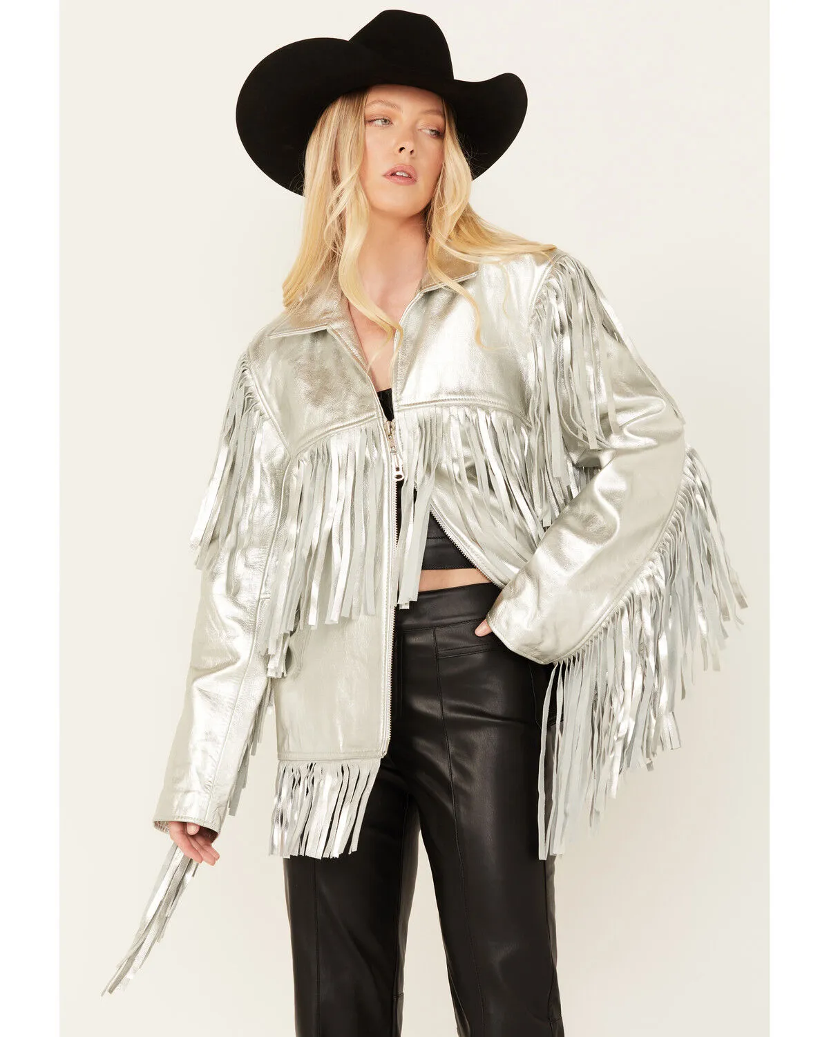 Product Name:  Understated Leather Women's Mystical Fringe Jacket