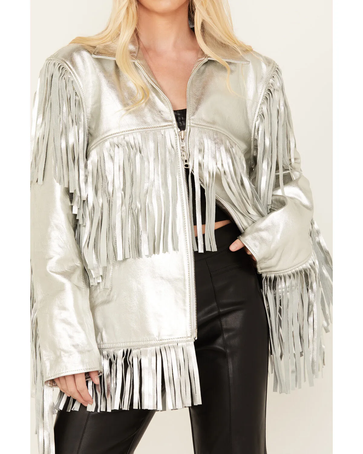 Product Name:  Understated Leather Women's Mystical Fringe Jacket