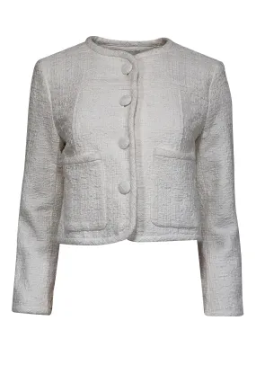 Proenza Schouler - Ivory Boucle Cropped Jacket Sz 4