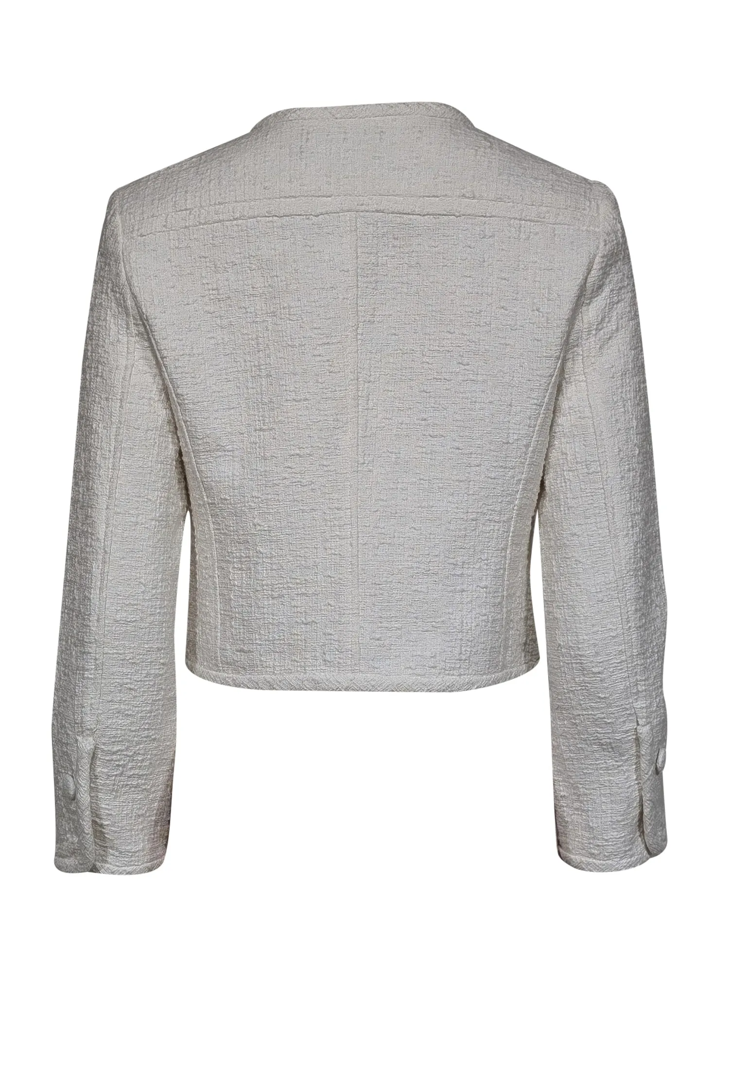 Proenza Schouler - Ivory Boucle Cropped Jacket Sz 4