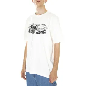 Puma M' PUMA x STAPLE Graphic Tee Warm White