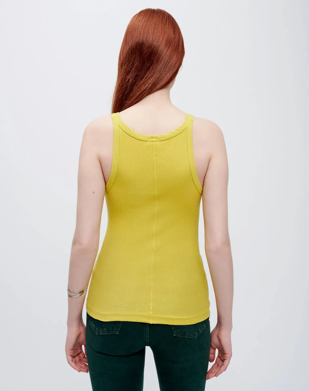  RE/DONE      Ribbed Tank - Lime 