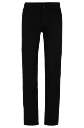 Regular-fit jeans in black-black Italian denim