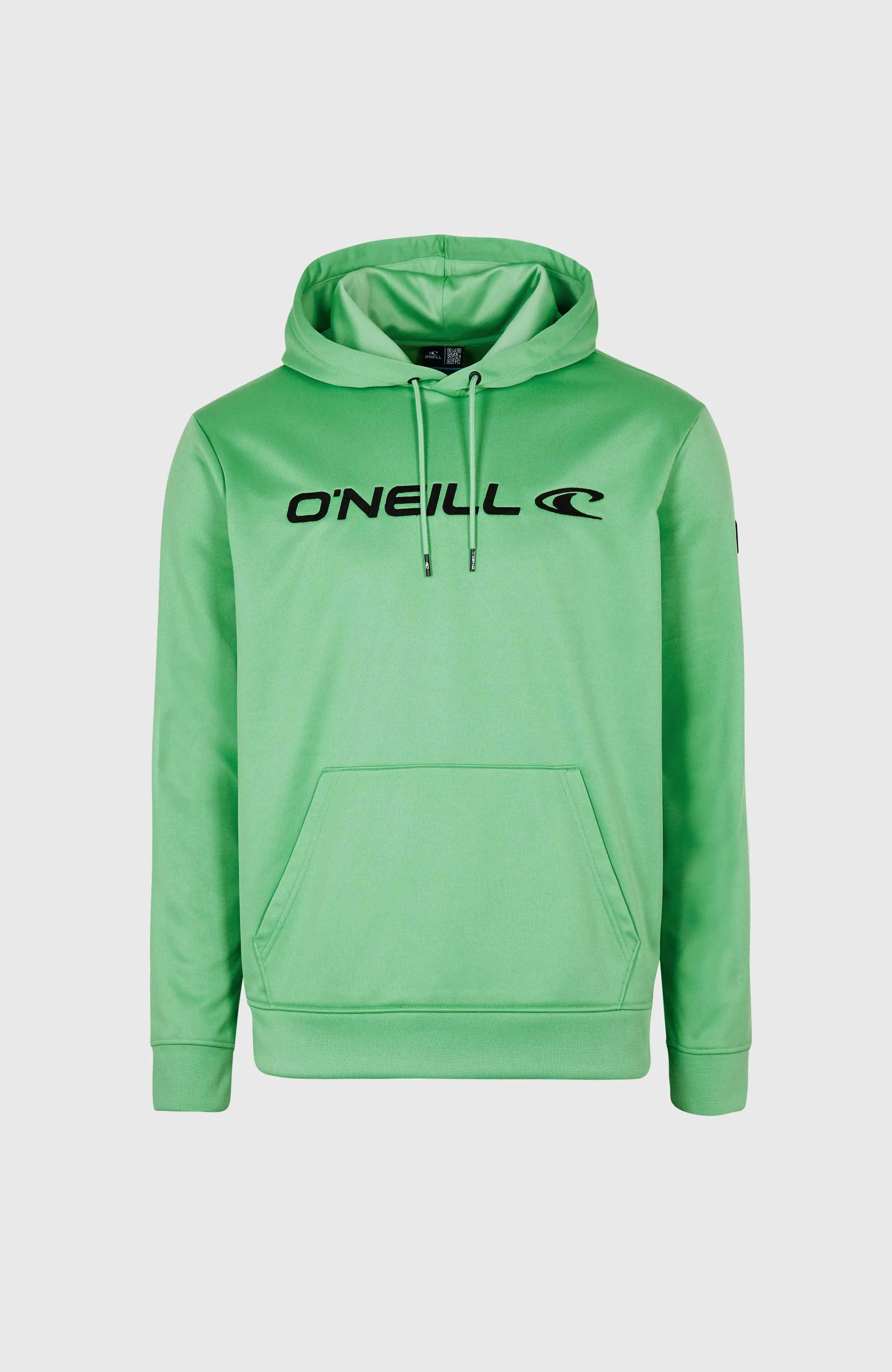 Rutile Solid Hooded Fleece | Luminous Green