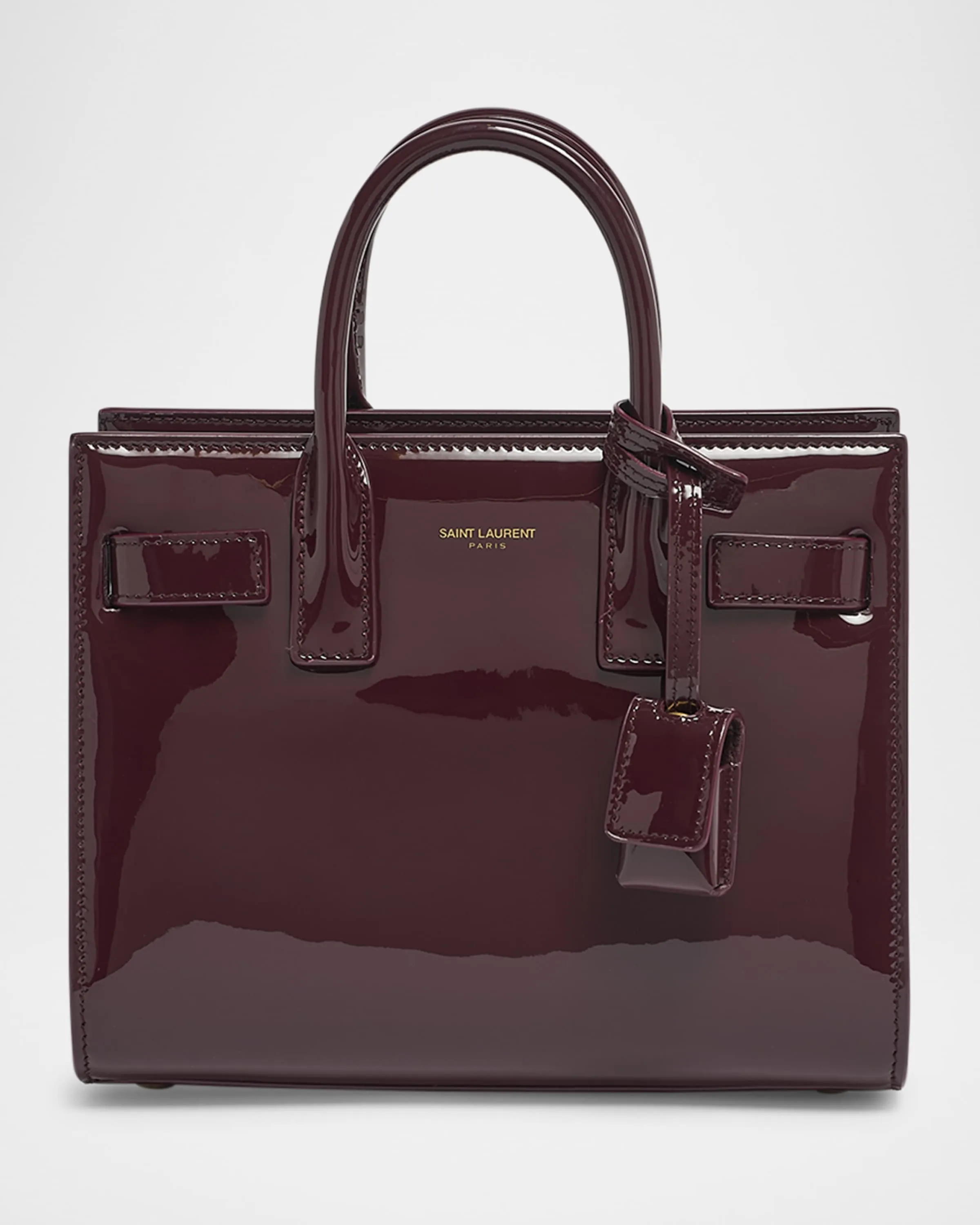 Sac de Jour Nano Top-Handle Bag in Patent Leather