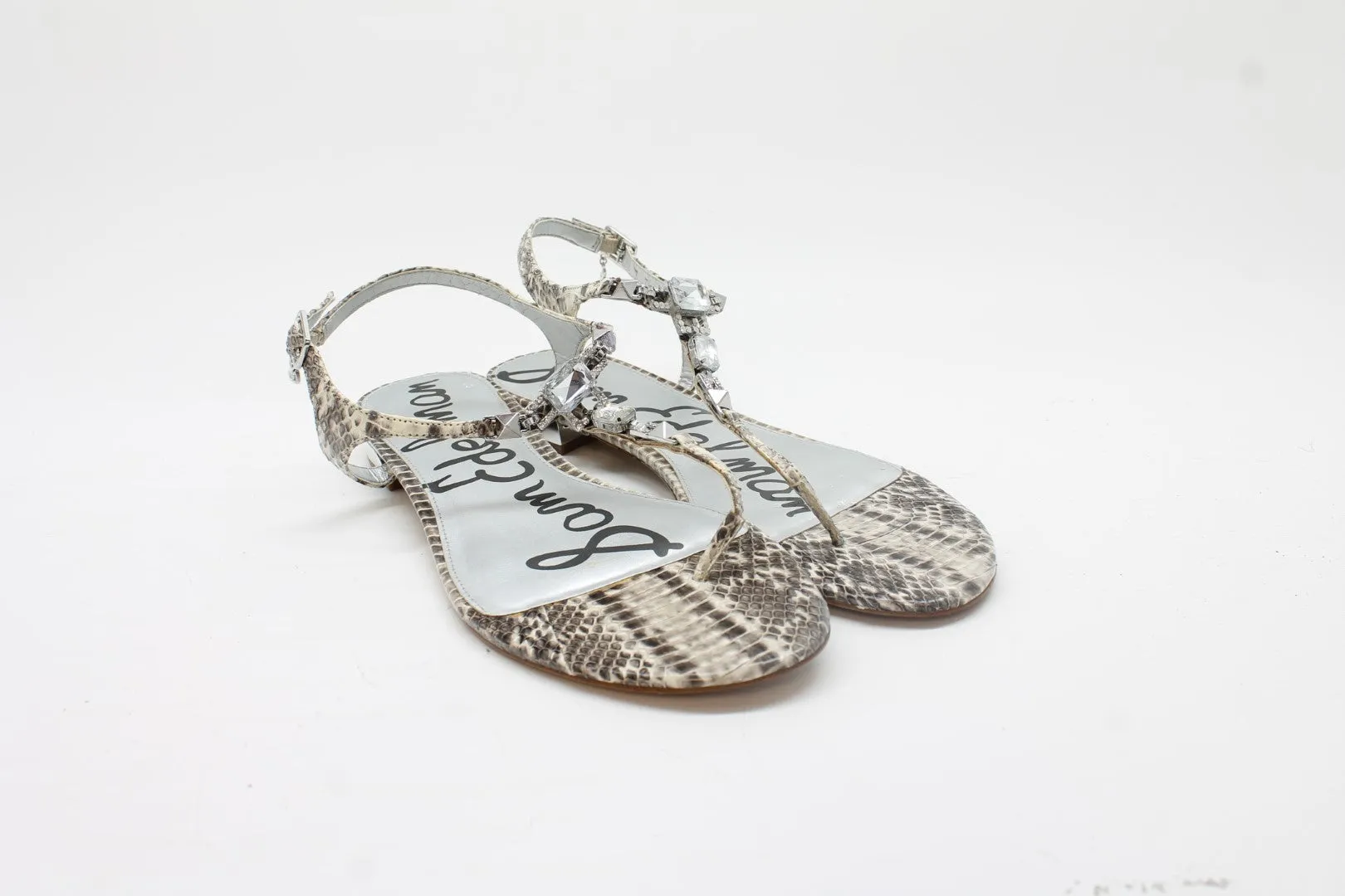 Sam Edelman Women's Dawn Rhinestone Flat Sandals Floor Sample