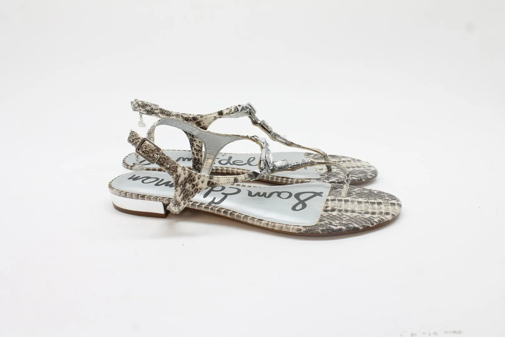 Sam Edelman Women's Dawn Rhinestone Flat Sandals Floor Sample