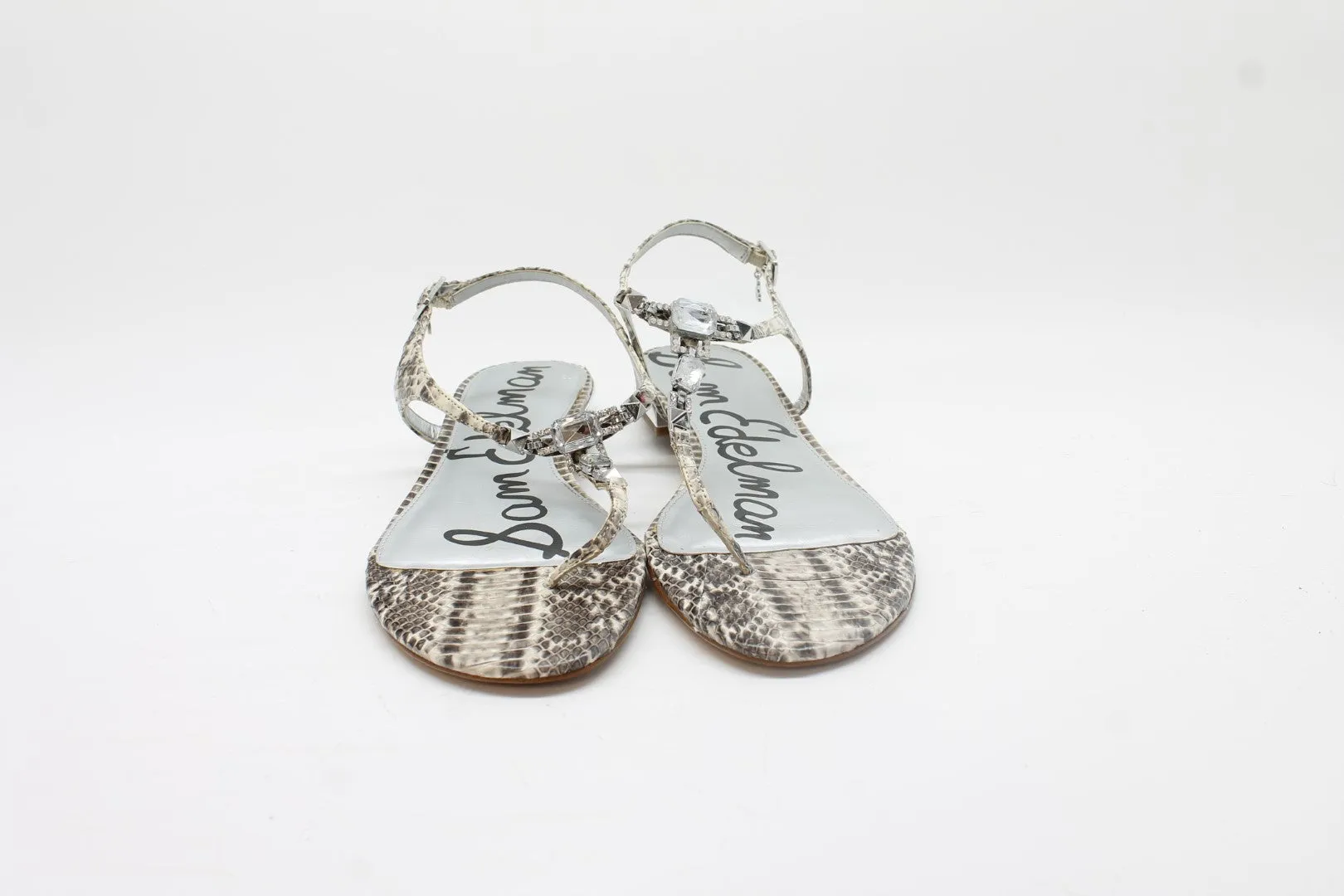 Sam Edelman Women's Dawn Rhinestone Flat Sandals Floor Sample