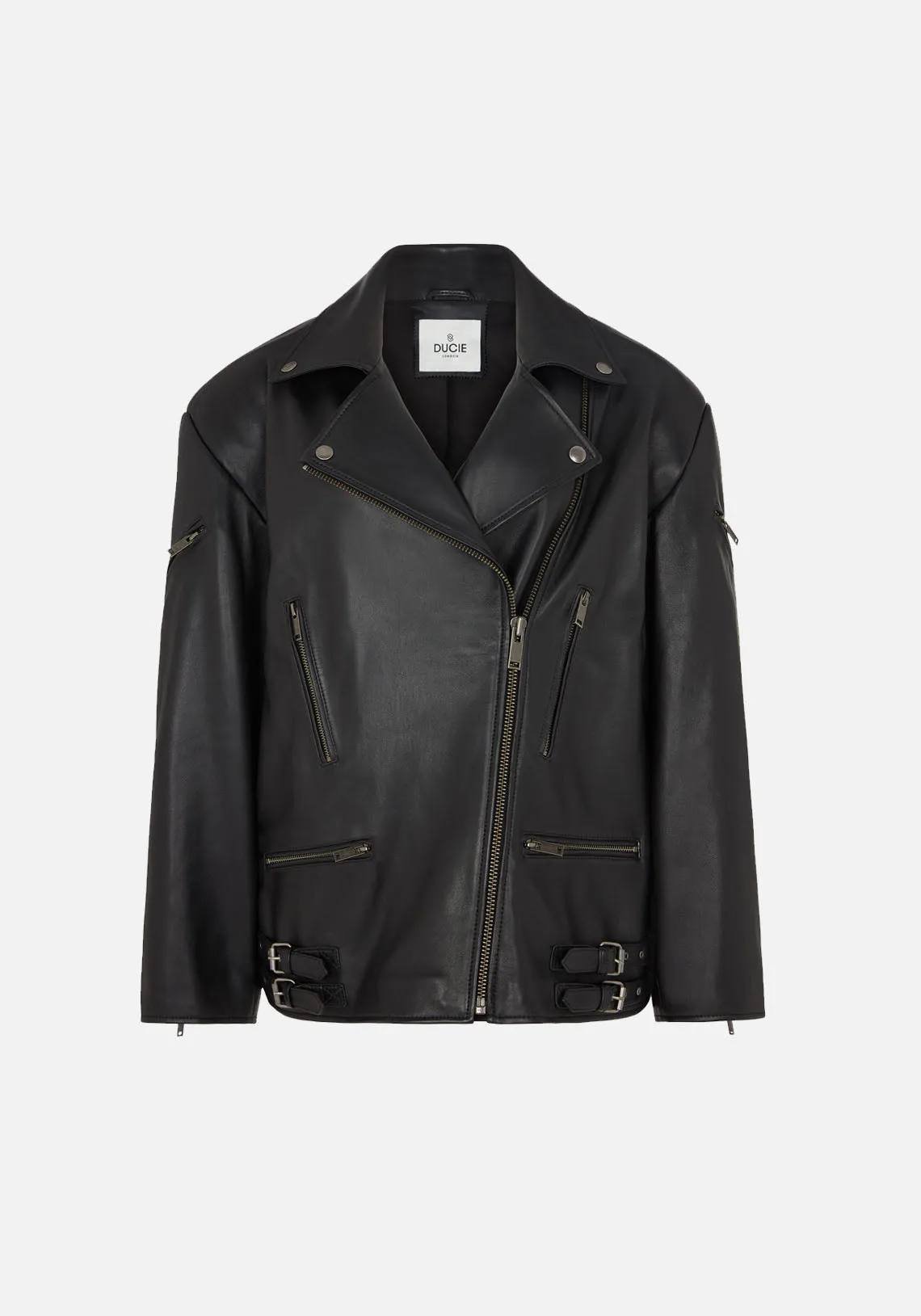 SAMANTHA LEATHER JACKET BLACK