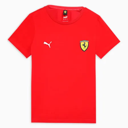 Scuderia Ferrari Race Big Shield Tee - Youth 8-16 years | Rosso Corsa | PUMA Scuderia Ferrari | PUMA 