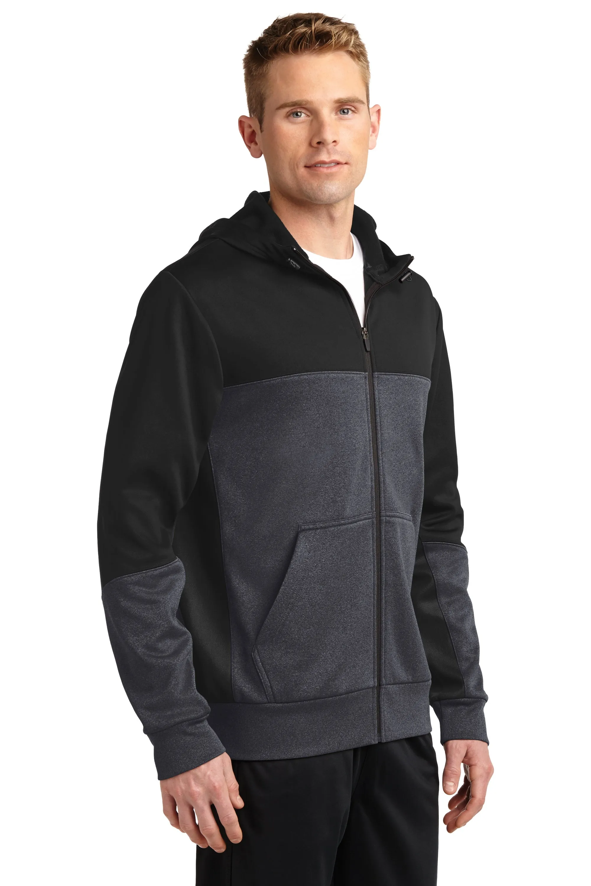 Sculptor - Sport-Tek Tech Fleece Colorblock Full-Zip Hooded Jacket (ST245)