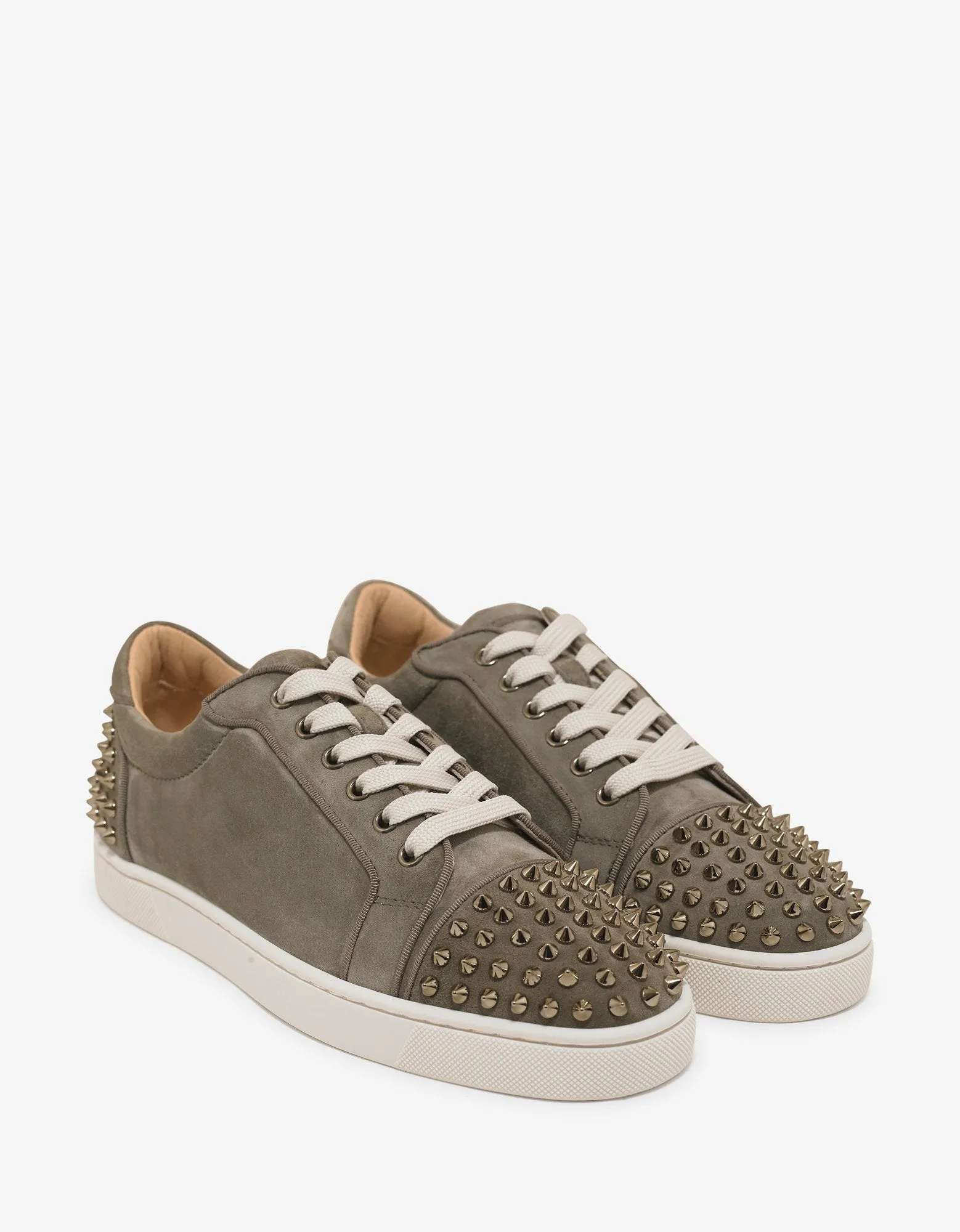 Seavaste 2 Orlato Khaki Suede Leather Trainers