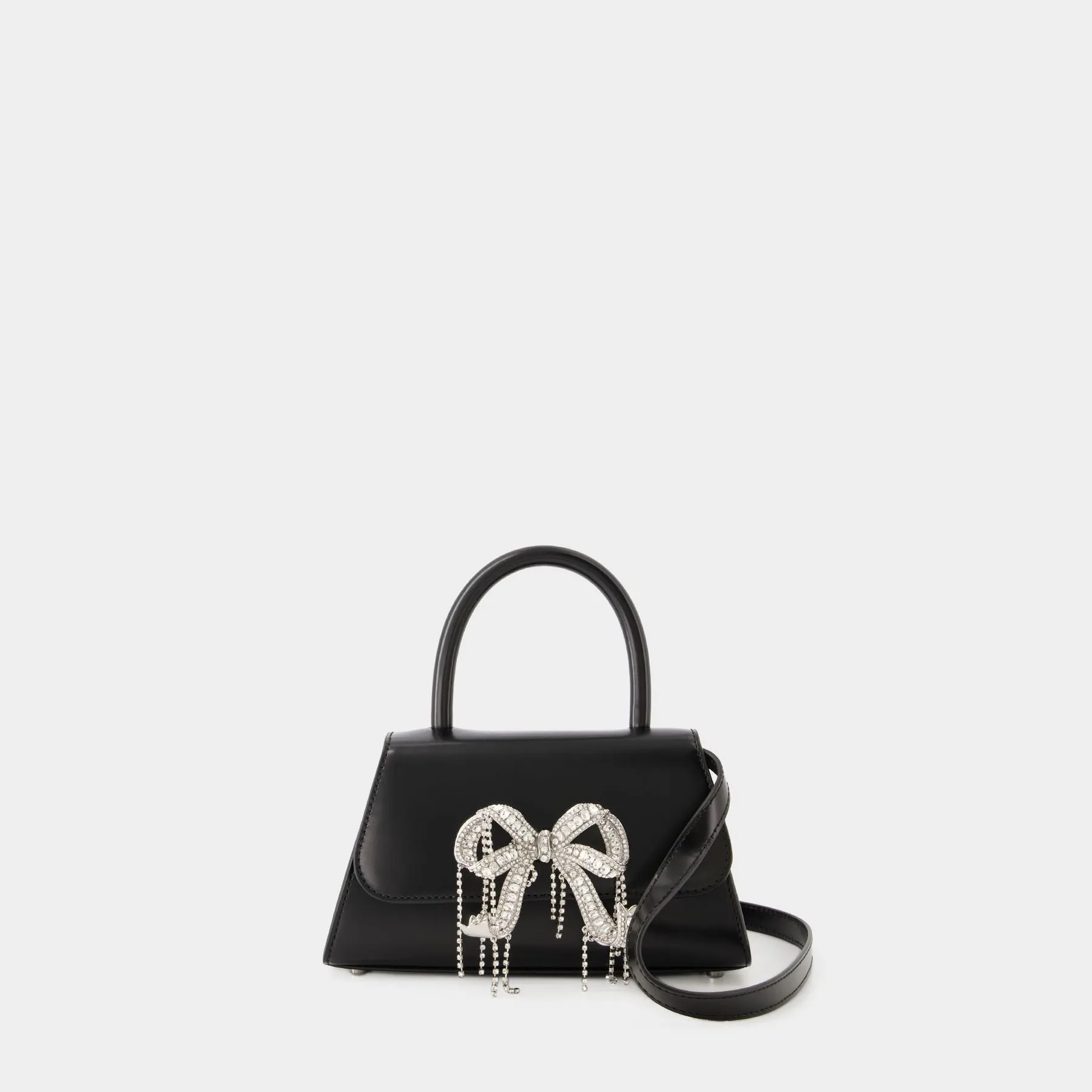 SELF PORTRAIT  Mini Bow Bag - Self Portrait - Leather - Black