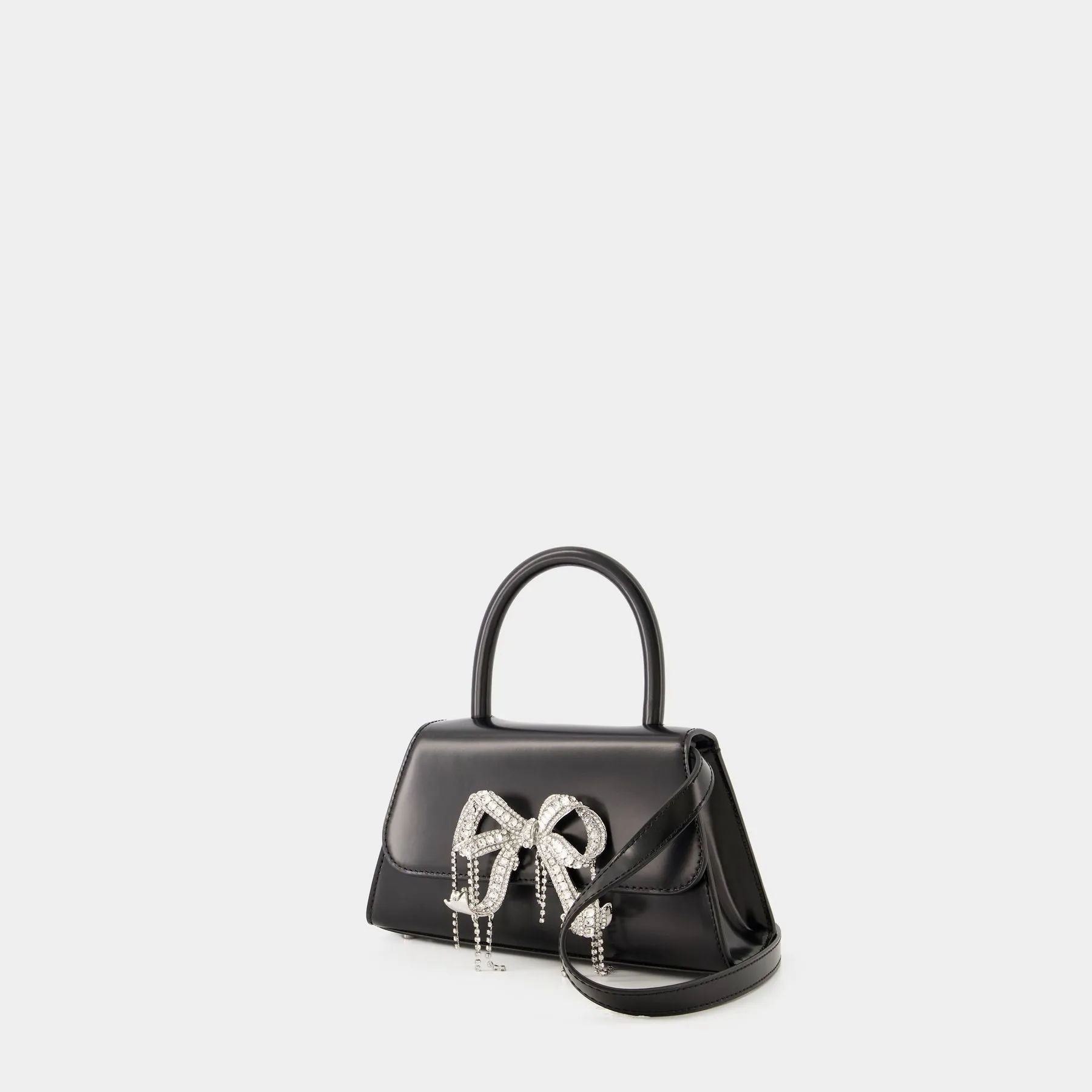 SELF PORTRAIT  Mini Bow Bag - Self Portrait - Leather - Black