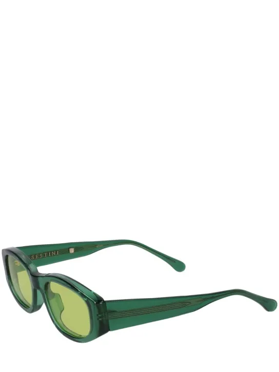 Sestini   Nove squared acetate sunglasses 