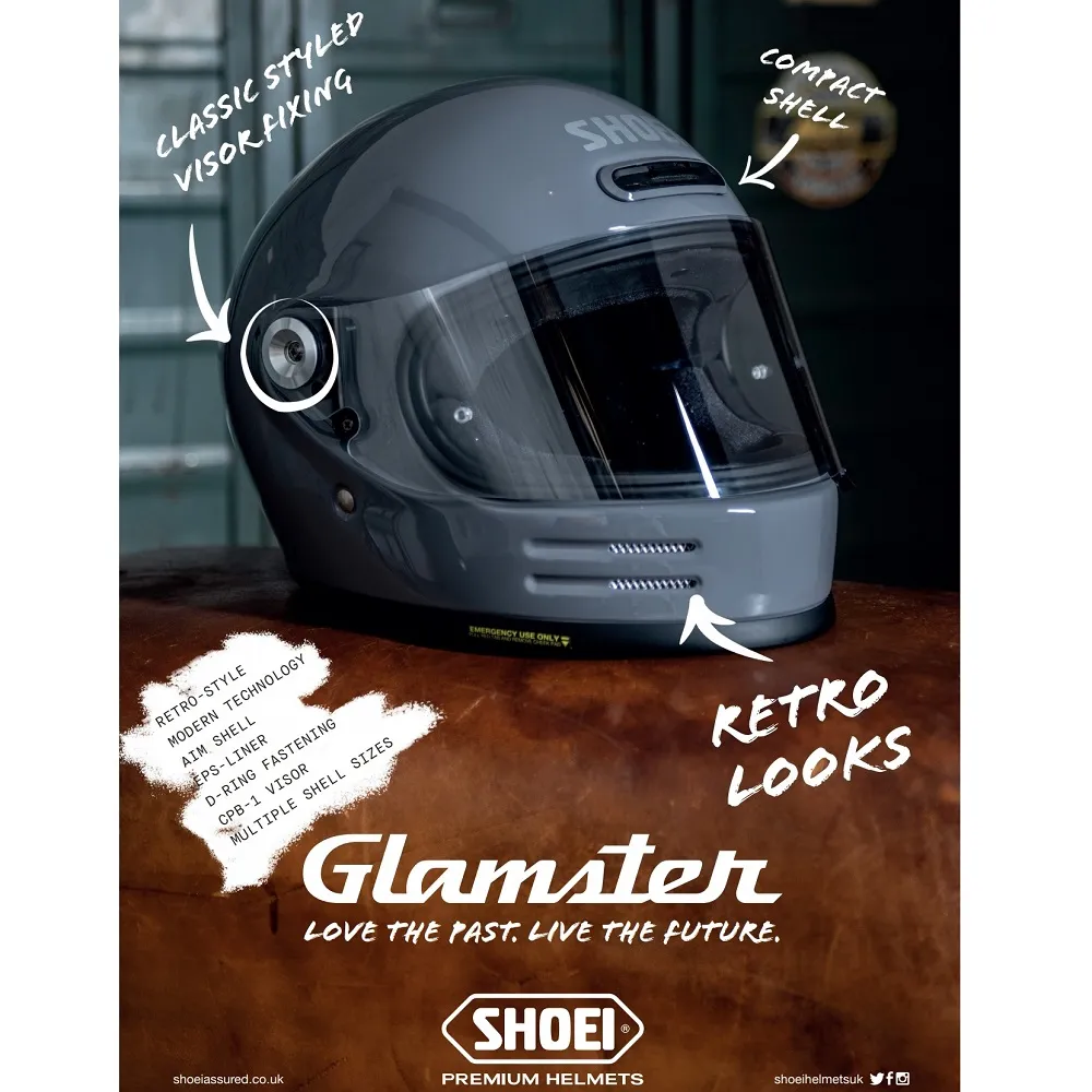 Shoei Glamster 06 Plain Helmet - Laguna Blue