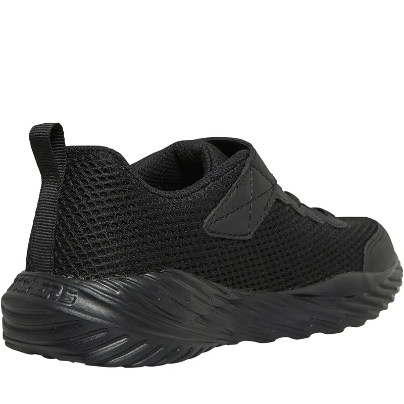 SKECHERS Junior Boys Nitro Sprint Krodon Trainers Black/Black