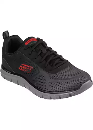 Skechers Mens Black Track Ripkent Trainers | Kaleidoscope