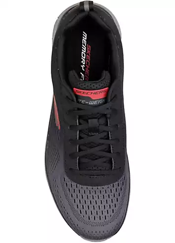 Skechers Mens Black Track Ripkent Trainers | Kaleidoscope