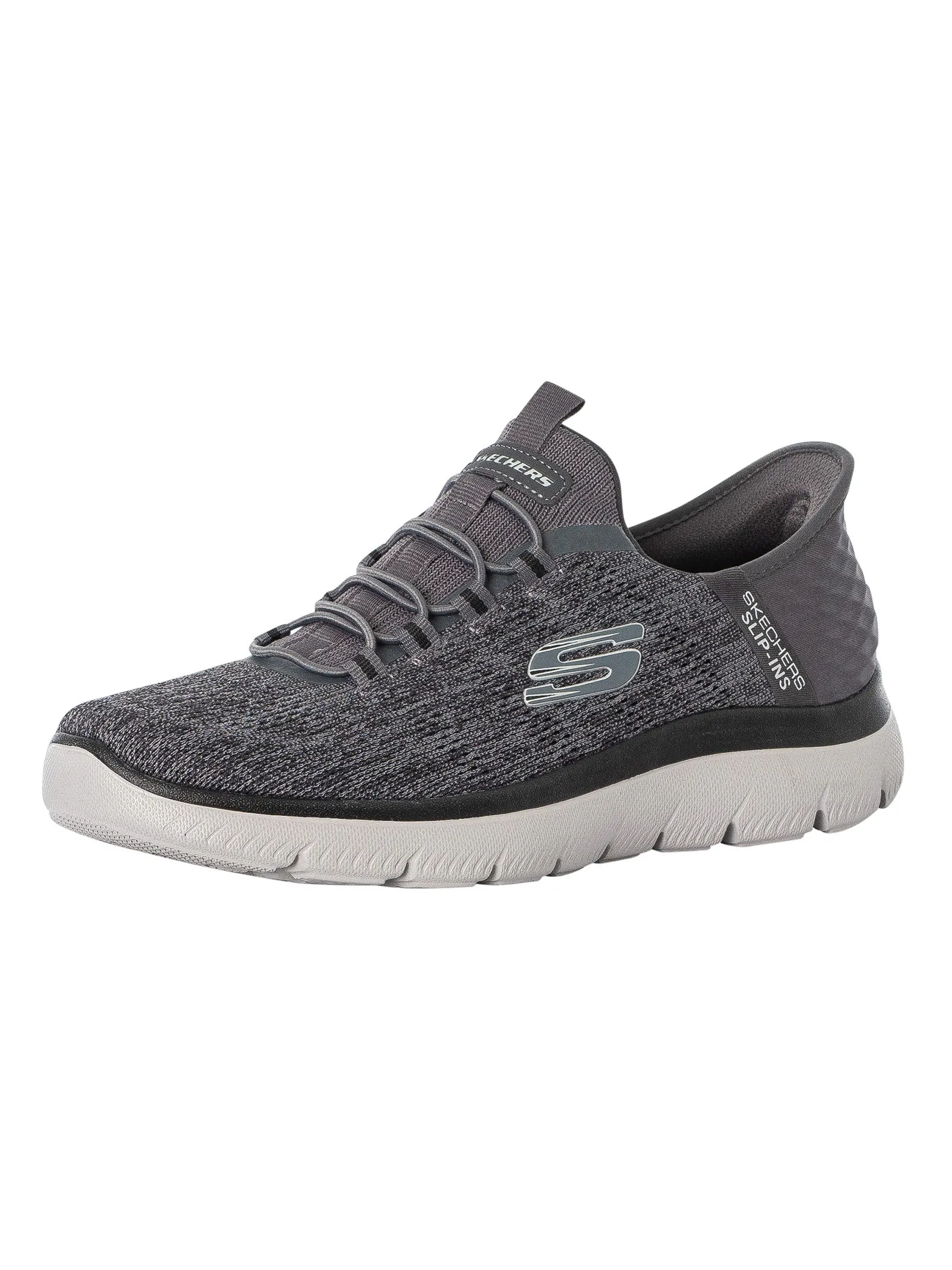 Skechers Slip-ins Summits Key Pace Trainers - Charcoal/Black