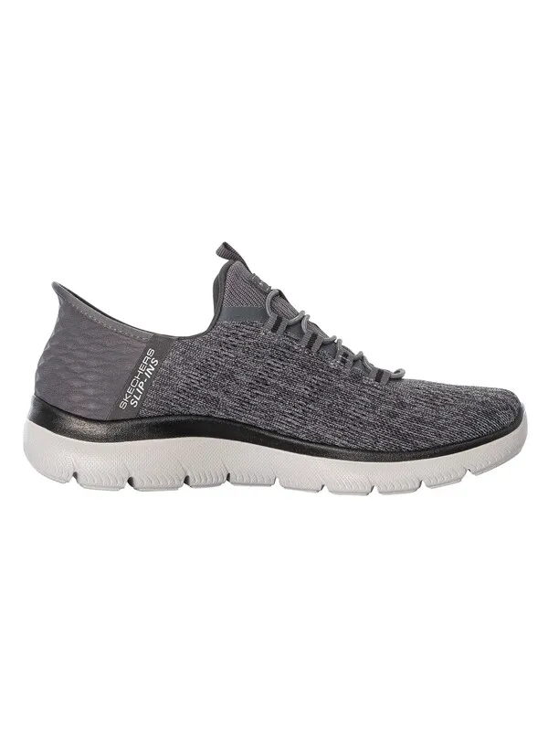 Skechers Slip-ins Summits Key Pace Trainers - Charcoal/Black