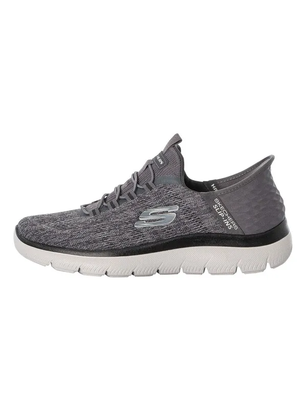 Skechers Slip-ins Summits Key Pace Trainers - Charcoal/Black