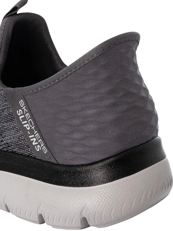 Skechers Slip-ins Summits Key Pace Trainers - Charcoal/Black