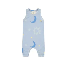 Slub Moon and Star Tank Romper