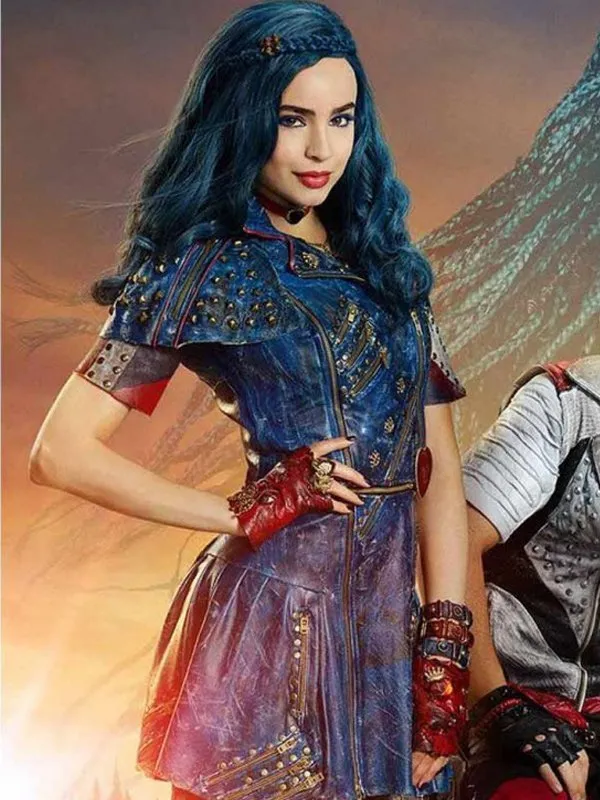 Sofia Carson Descendants 2 Evie Studded Leather Jacket