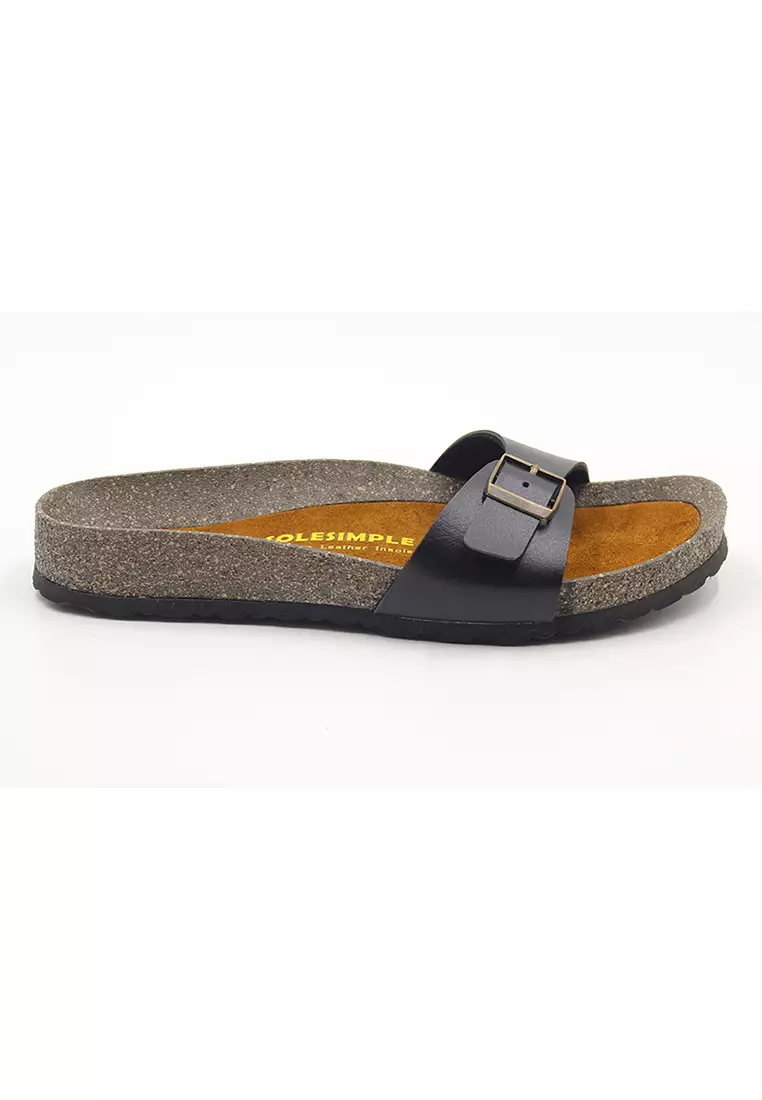 SoleSimple Lyon - Black Sandals & Flip Flops & Slipper