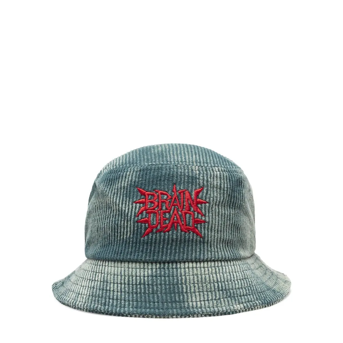 SPIKEY BLEACHED CORD BUCKET HAT Mallard Green