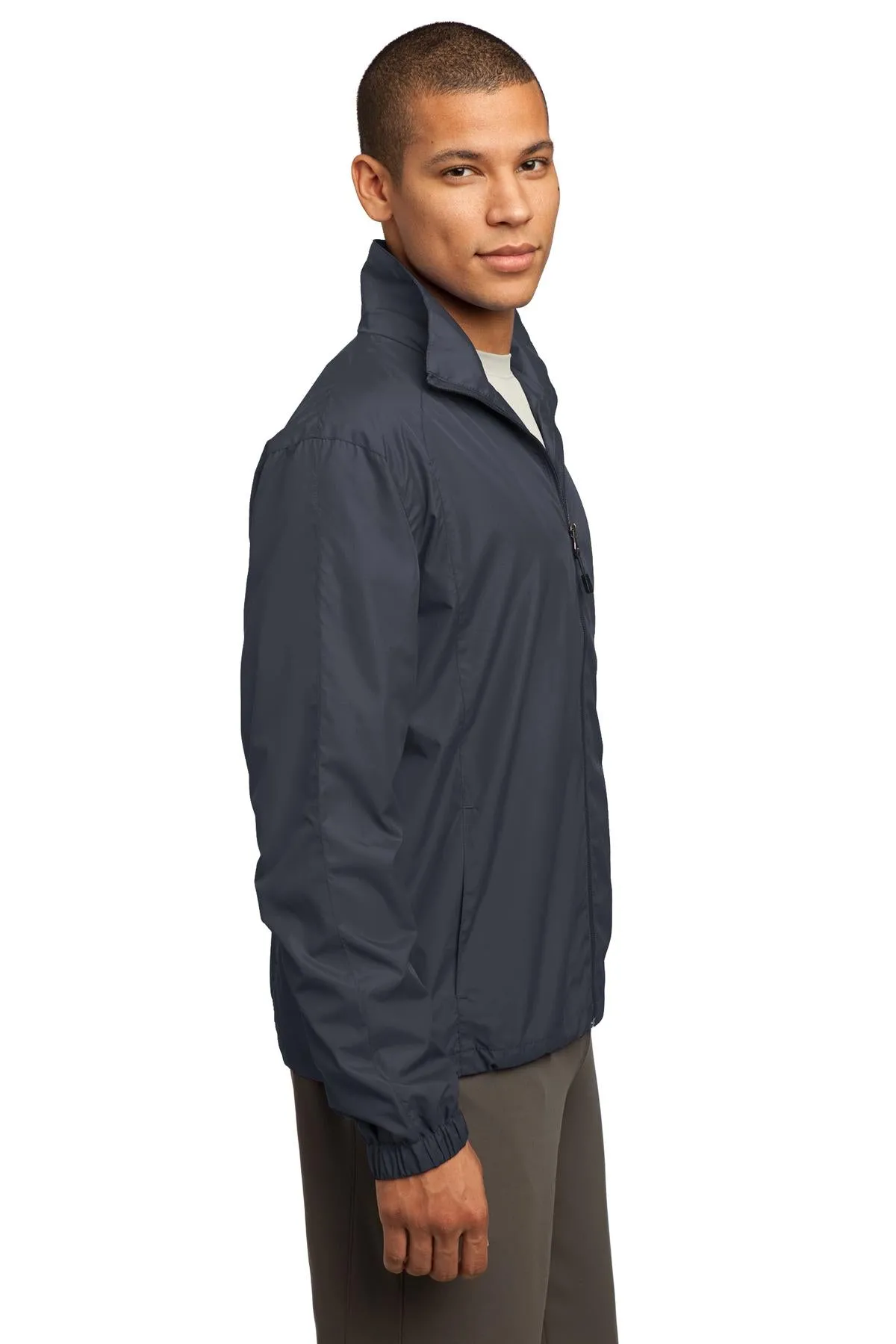 Sport-Tek Full-Zip Wind Jacket JST70 Graphite Grey