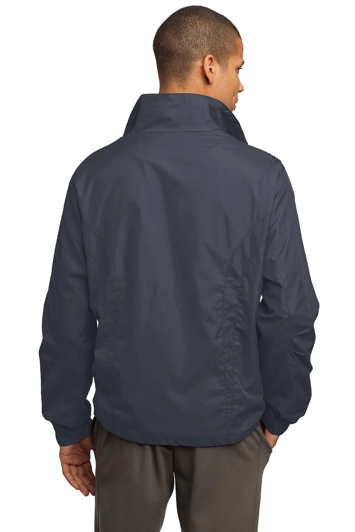 Sport-Tek Full-Zip Wind Jacket JST70 Graphite Grey