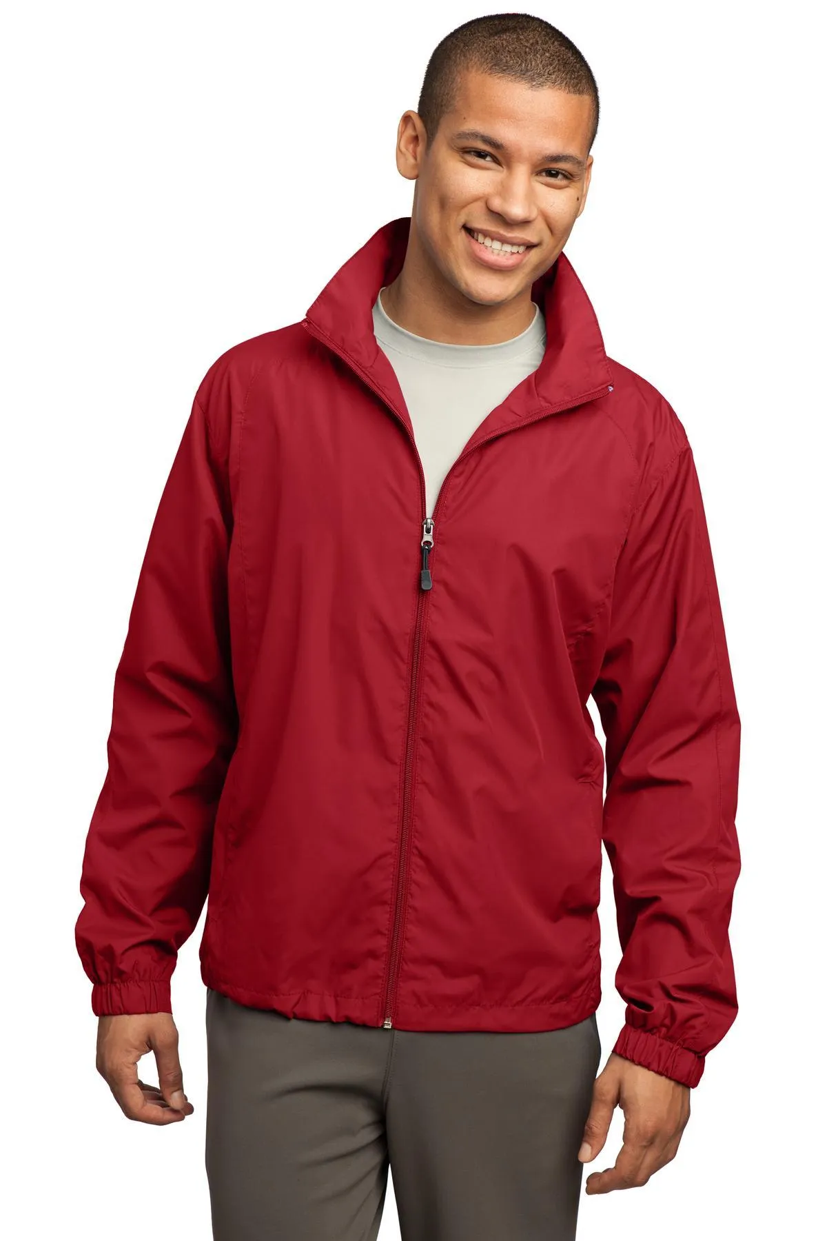 Sport-Tek Full-Zip Wind Jacket JST70 True Red