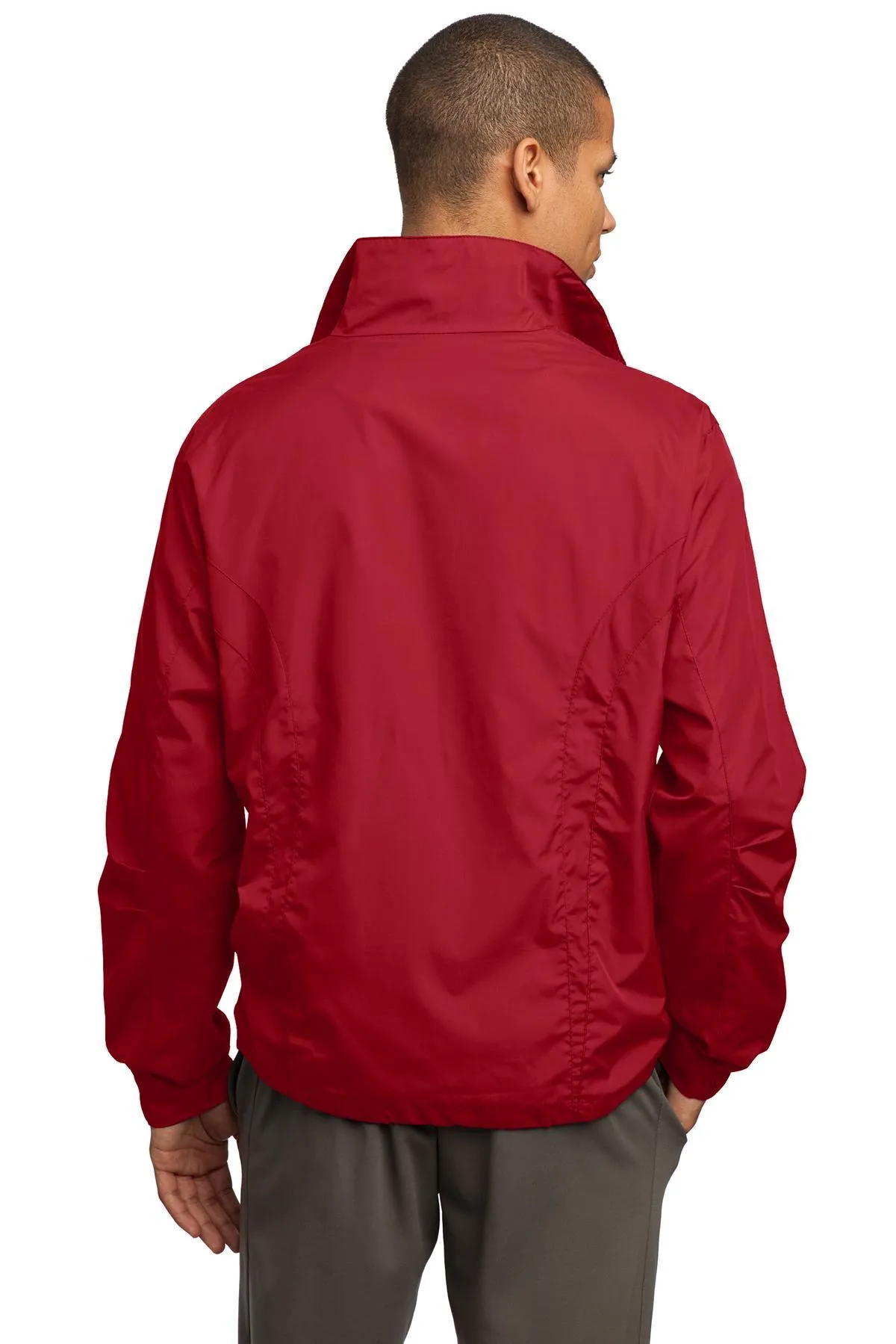 Sport-Tek Full-Zip Wind Jacket JST70 True Red